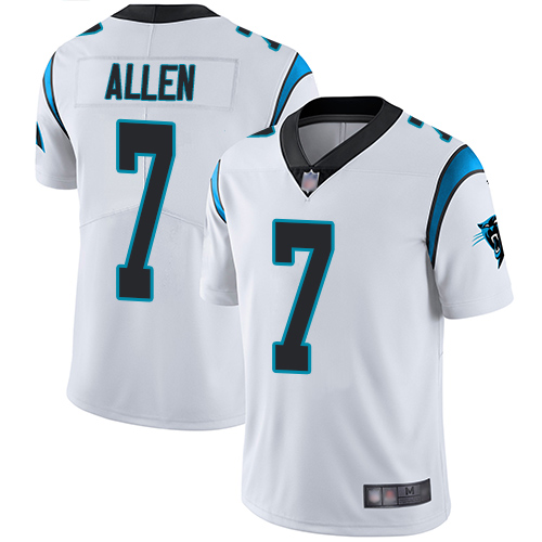 Carolina Panthers Limited White Men Kyle Allen Road Jersey NFL Football #7 Vapor Untouchable